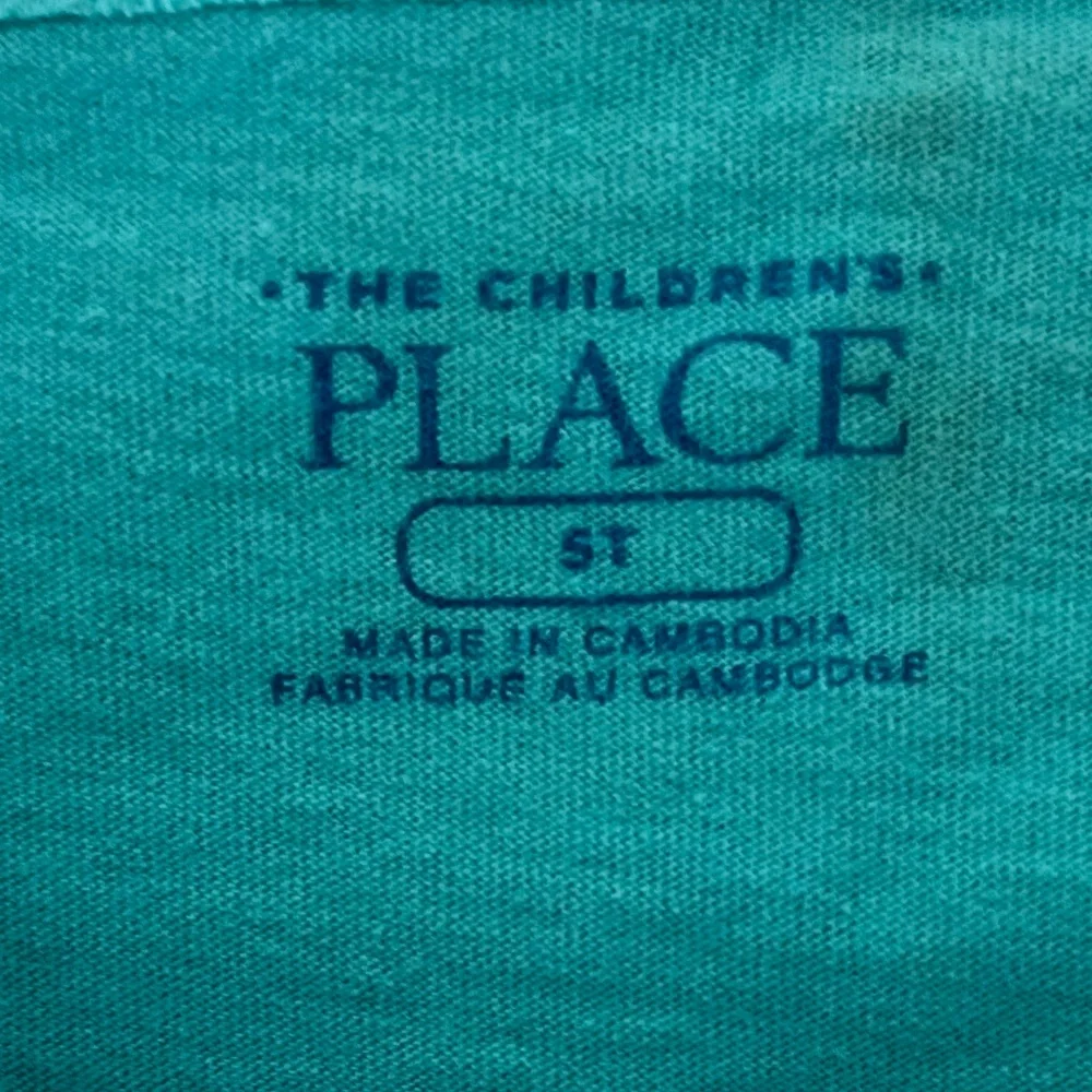 Carter's Children Place Shark Tee and Black Shorts Size 5